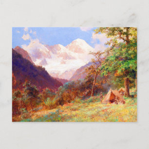 Postal Montañas de arte paisajístico de Edward Theodore C