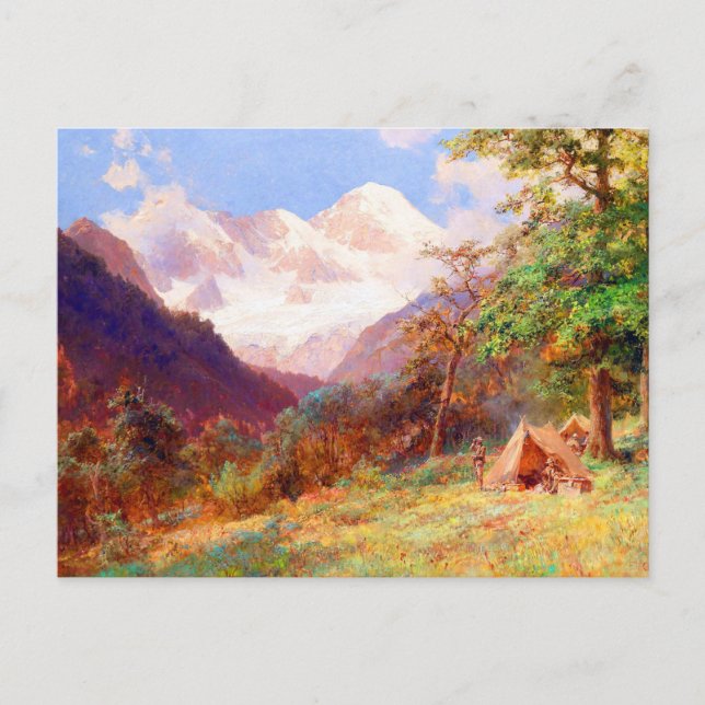 Postal Montañas de arte paisajístico de Edward Theodore C (Anverso)