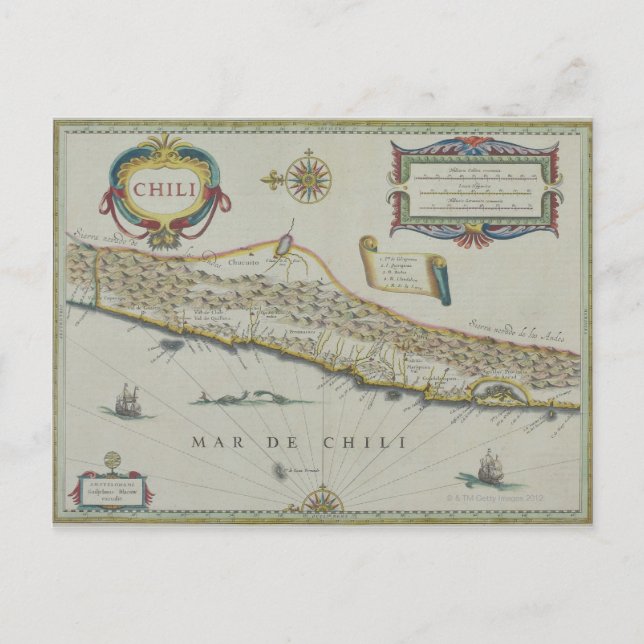 Postal Montañas de Chile (Anverso)