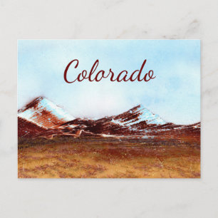 Postal Montañas de Colorado en Color