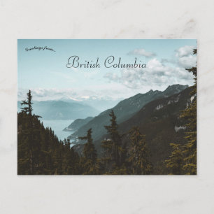 Postal Montañas de Columbia Británica Canadá
