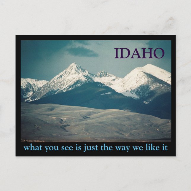 Postal Montañas de Idaho (Anverso)