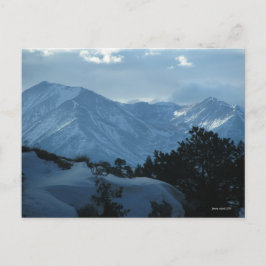 Postal Montañas de Invierno de Colorado Postcard