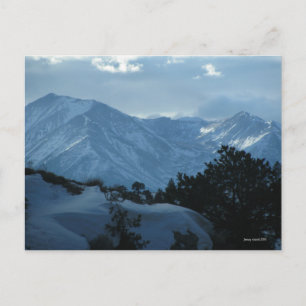 Postal Montañas de Invierno de Colorado Postcard