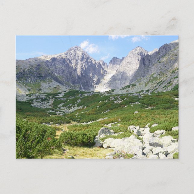 Postal Montañas de la Alta Tatras Eslovaquia (Anverso)