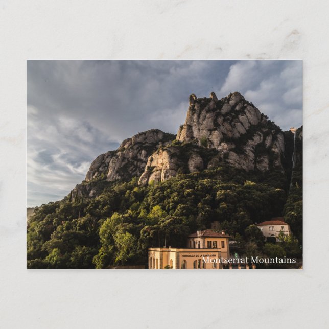 Postal Montañas de Montserrat (Anverso)