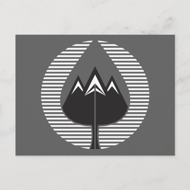 Postal montañas de otoño (Anverso)