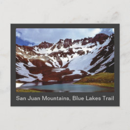 Postal Montañas de San Juan, sendero de los lagos azules