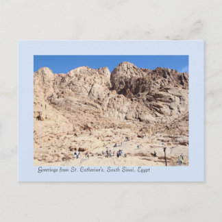 Postal Montañas de St. Catherine, Sinaí del Sur, Egipto