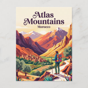 Postal Montañas del Atlas Marruecos