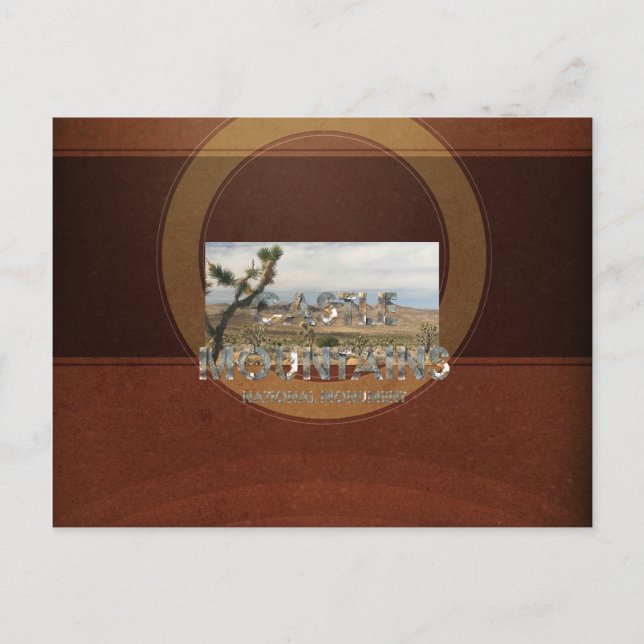 Postal Montañas del castillo ABH (Anverso)