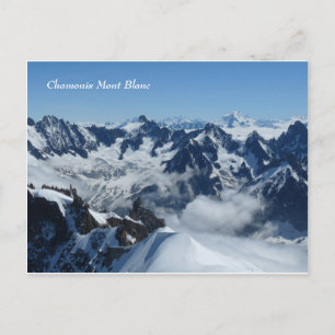 Postal Montañas del francés de Chamonix Mont Blanc