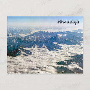 Postal montañas del Himalaya bajo nubes - Tíbet