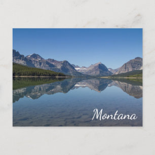 Postal Montañas del Lago Sherburne Montana