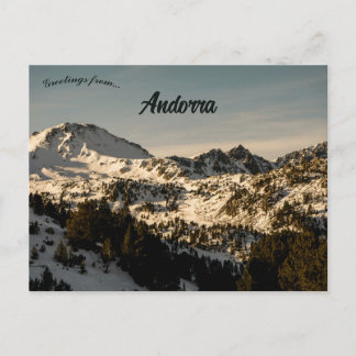 Postal Montañas en Andorra