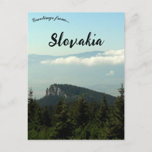 Postal Montañas en la región de Liptov de Eslovaquia