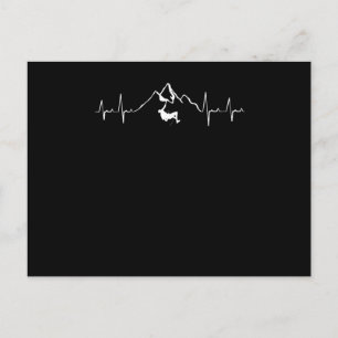 Postal Montañas Escalando el latido del corazón