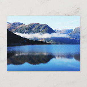 Postal Montañas escandinavas, el mar del Norte, tomadas e