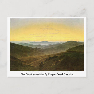 Postal Montañas Gigantes De Caspar David Friedrich