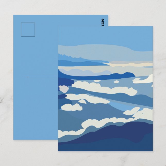 Postal Montañas Himalayas (Anverso / Reverso)