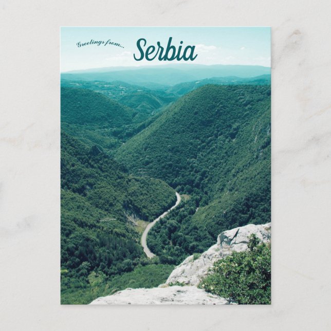 Postal Montañas Homolje Serbia (Anverso)