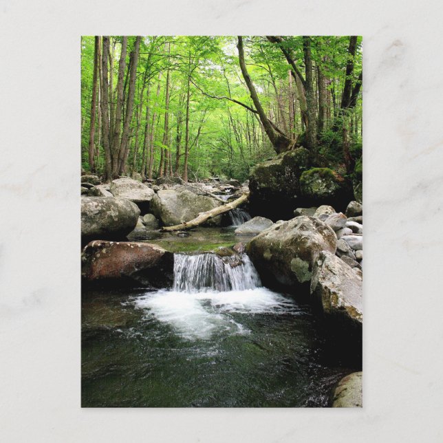 Postal Montañas humeantes (Anverso)