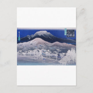 Postal Montañas Japonesas circa siglo XIX