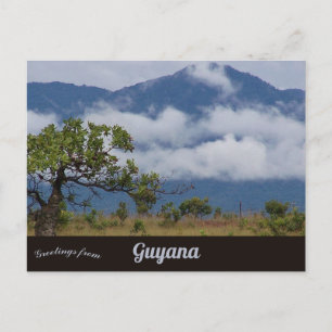 Postal Montañas Kanuku vistas desde Lethem Guyana