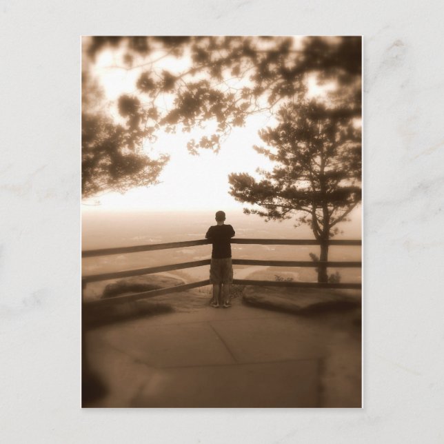 Postal Montañas Lookout Blue Ridge (Anverso)