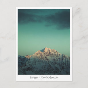Postal Montañas Lyngen Noruega