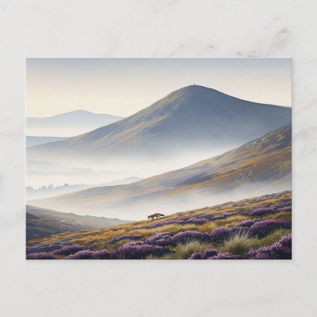Postal Montañas Misty Mourne (Anverso)