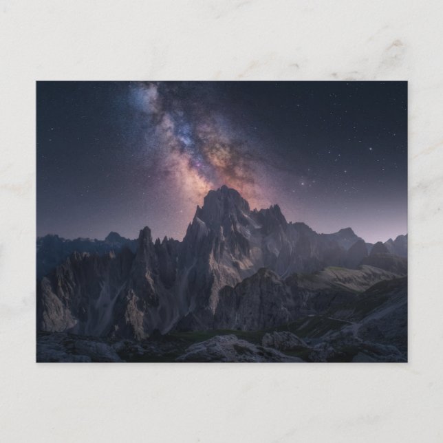 Postal Montañas | Montañas Dolomitas, Italia (Anverso)