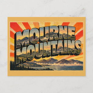 Postal Montañas Mourne Irlanda del Norte Viajes Vintage