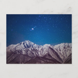 Postal Montañas   Mt. Jiigatake y Mt. Kashima-yarigatake