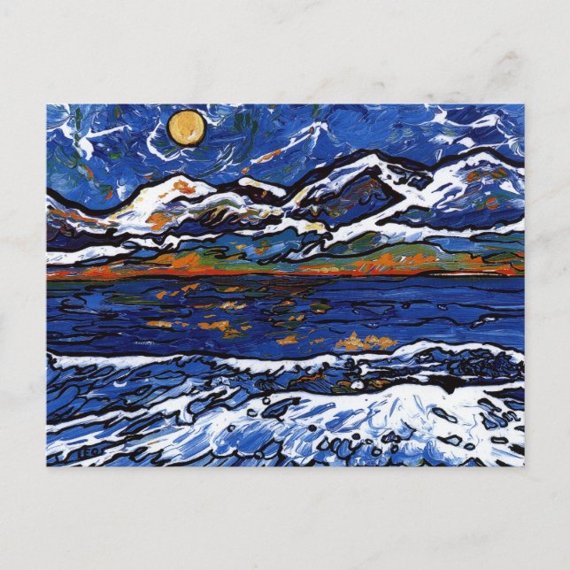 Postal Montañas olímpicas (Anverso)