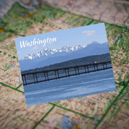 Postal Montañas olímpicas de Washington y viajes por el c