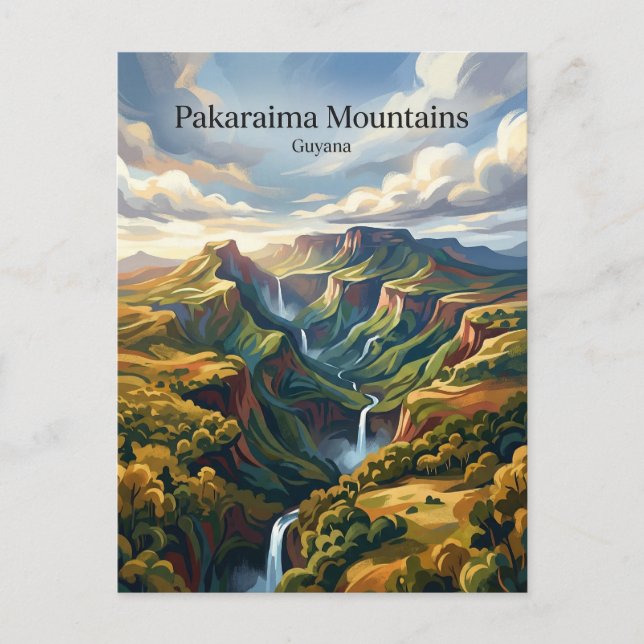 Postal Montañas Pakaraima Guyana (Anverso)