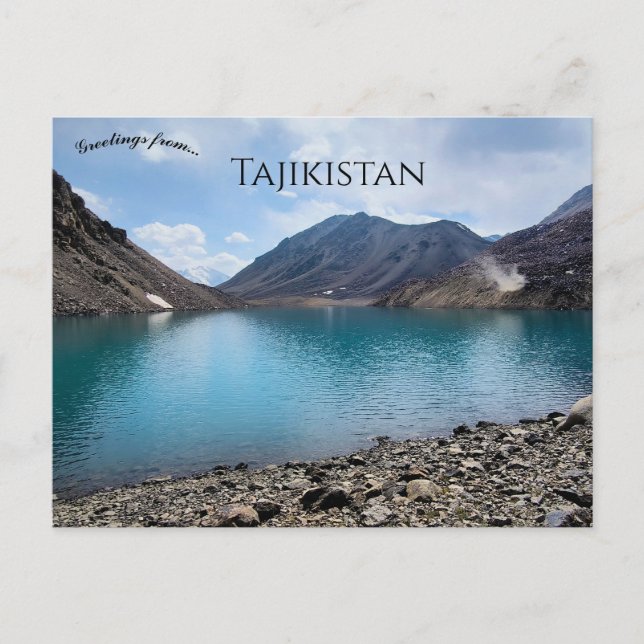 Postal Montañas Pamir en Tayikistán (Anverso)
