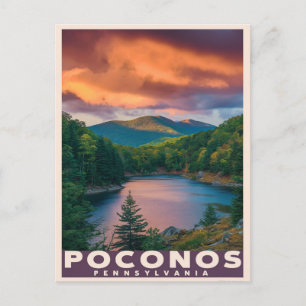 Postal Montañas Pocono Pensilvania