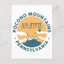 Postal Montañas Pocono Pensilvania - Retro Souvenirs