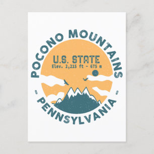 Postal Montañas Pocono Pensilvania - Retro Souvenirs