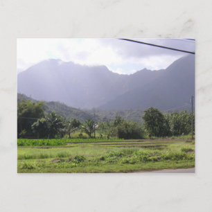 Postal Montañas polvorientas de Kauai, Hawái