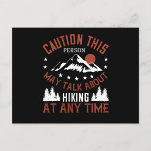 Postal Montañas - Precaución Esta Persona Habla Sobre Sen