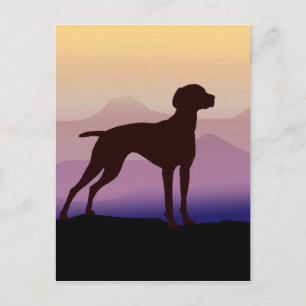 Postal Montañas Púrpura Vizsla