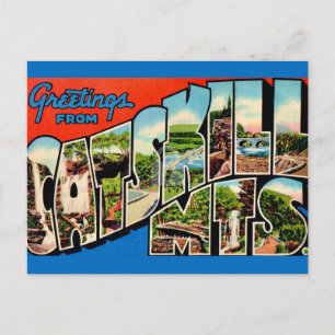 Postal Montañas retro Catskill