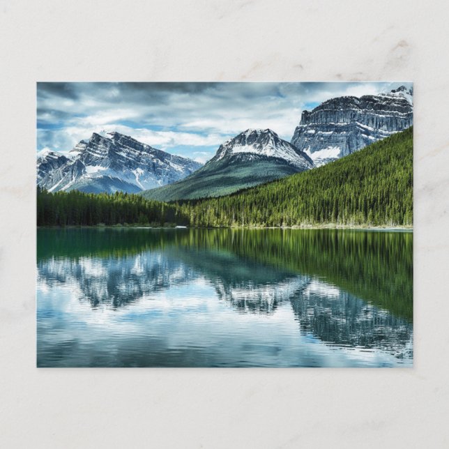 Postal Montañas | Rocosas canadienses, Alberta Canadá (Anverso)