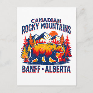 Postal Montañas Rocosas Canadienses Banff Alberta Fauna