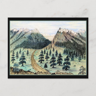 Postal Montañas Rocosas Cherokee Pass