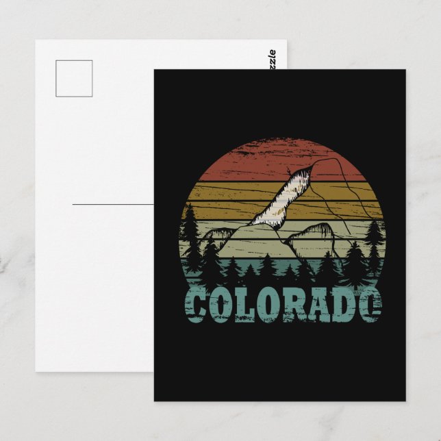 Postal Montañas Rocosas Colorado (Anverso / Reverso)