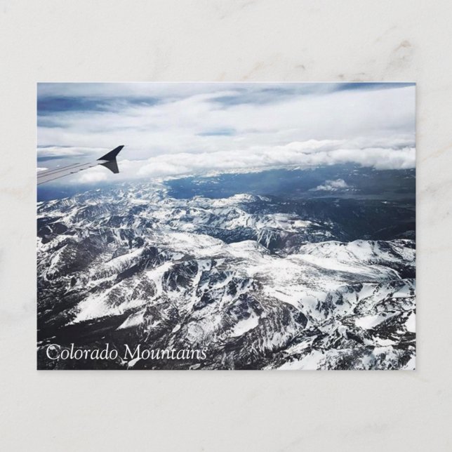 Postal Montañas Rocosas de Colorado (Anverso)